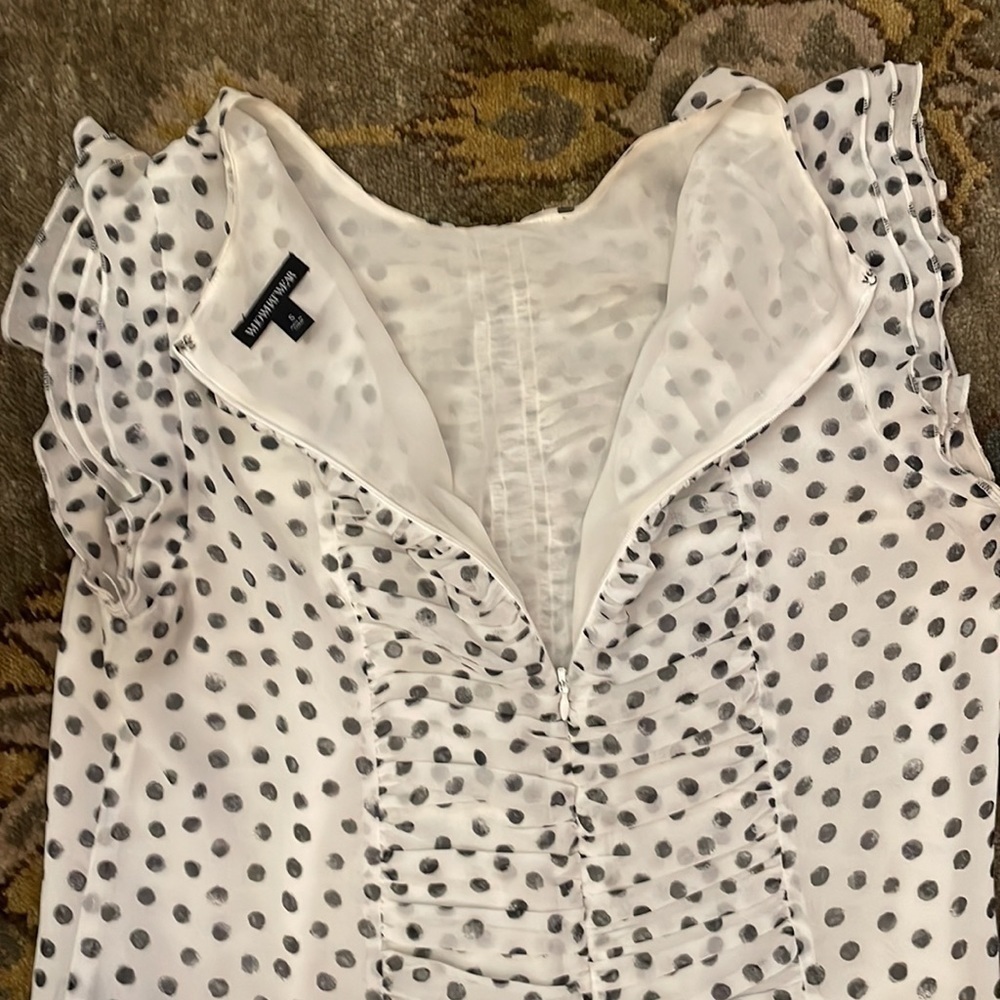 Womens white/black polka dot short sleeved shirt by WhoWhatWear. Size small. - Picture 8 of 8